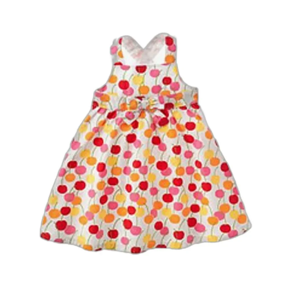 NEW Gymboree Girls Dress 18-24 cherry baby white pink red yellow orange Dot tank